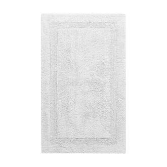 Wecon Home Alfombra de ba&ntilde;o blanca de algod&oacute;n 70x120