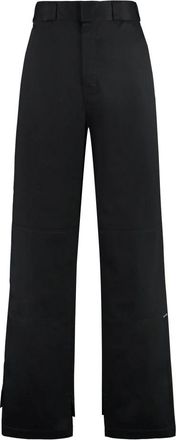 Palm Angels Cotton Cargo Broeken - Heren - Wijde Broeken - Zwart - L - Katoen - Broeken