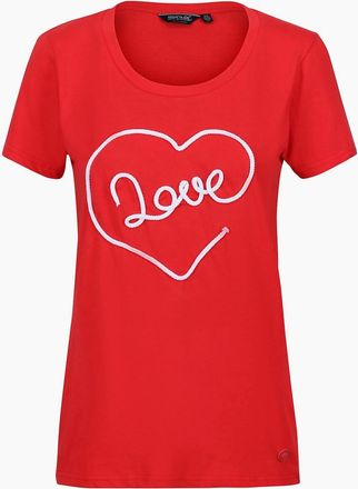 Regatta Womens Regatta Womens/Ladies Filandra VII Love T-Shirt - Red - Size: 16
