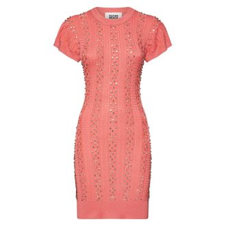 Silvian Heach Abito con superficie decorata e linee essenziali - Dames - Kleedjes - Roze - M - Kleedjes