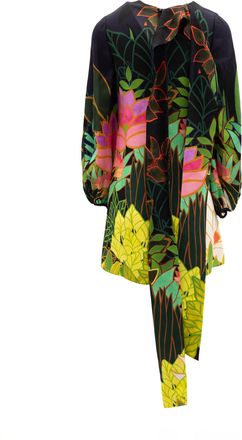 Valentino Garavani Jungle Print Black Womens Dress