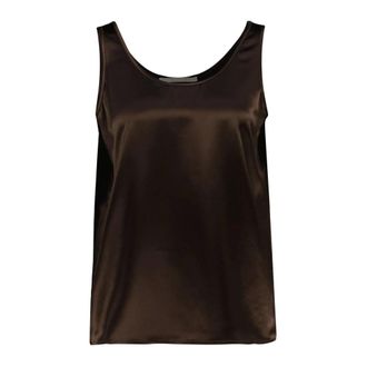 Mercer Amsterdam Tops, Dames, Bruin, XL, Mouwloze Tops