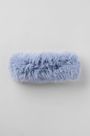 Alo | Opulent Faux Fur Wintersun Headband in Winter Frost Blue