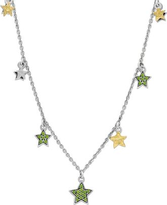 Samuel B. 18K & Silver 0.24 Ct. Tw. Chrome Diopside Necklace