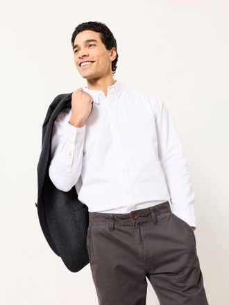 Fat Face FatFace Marlow white Long Sleeve Plain Shirt