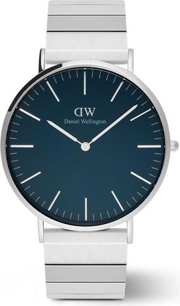 Daniel Wellington Classic Piano Link Bracelet Watch, 40mm in Silver at Nordstrom