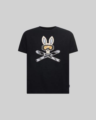 Psycho Bunny Kids Indigo Bunny Graphic Tee 001 BLACK / M/10-12