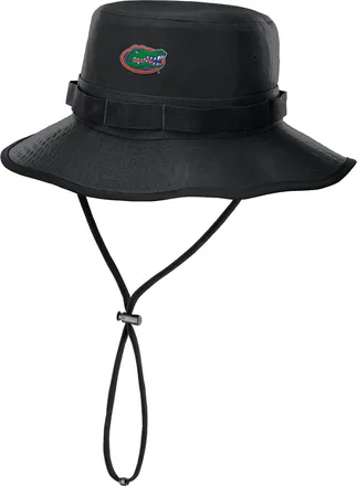 Nike Mens Florida Sideline Apex Boonie Jordan Brand Dri-FIT College Bucket Hat in Black | JC18912ZUFN-Q2W