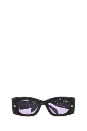Alexander McQueen Womens Multicolor Acetate Sunglasses Havanahavanaviolet Exterior: Occhiali Da Sole