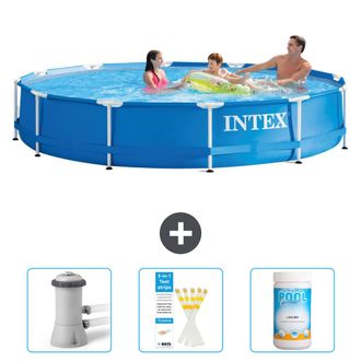 Intex Piscina Con Estructura Redonda - 366x76 Cm - 4-piezas Scb73
