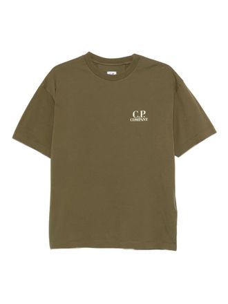 C.P. Company logo-print T-shirt - Green