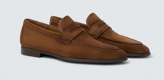 Magnanni Diezma II suede penny loafers