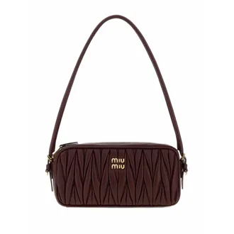 Miu Miu Matelass&eacute; Nappa Leather Pouch