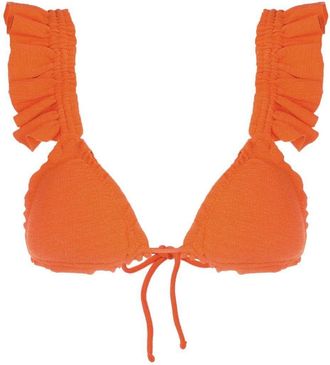 Clube Bossa Laven triangle bikini top - women - Polyamide/Rayon/Elastane - GG - Orange