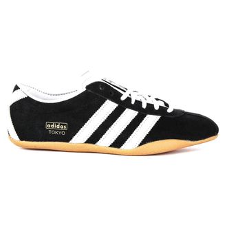 adidas Tokyo W Suede Leather Trainers - female - Adidas - Trainers - Black - 7 2/3 UK - Sport