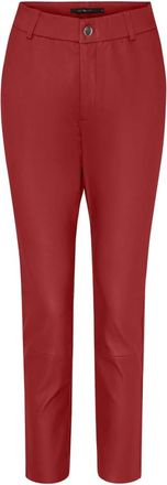BTF-CPH Btfcph - Cropped Stretch Leggings - Dames - Broeken - Rood - Maat: M Leer