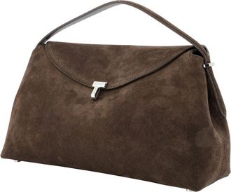 Toteme Womens Top Handle Bag Brown Calfskin