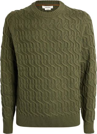 Icebreaker Merino Cable Knit Crewe Sweater Size XXL