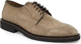 Bruno Magli Vasto Suede Plain Toe Derby in Taupe Suede at Nordstrom, Size 10.5