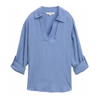 Tom Tailor Dames, Blouses & Shirts, Blauw, Maat: 2XL
