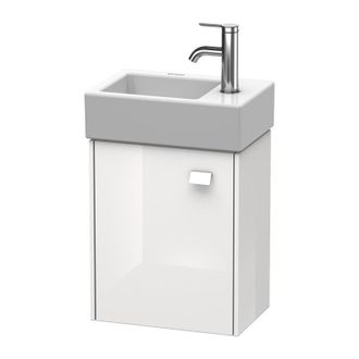 Duravit M&oacute;dulo Mural Duravit Brioso 36.4.0 X 23.9 Cm, 1 Puerta, Con Bisagra A La Izquierda, Para Lavabo Vero Air 072438, Color (frente/cuerpo): Azul Claro Dec