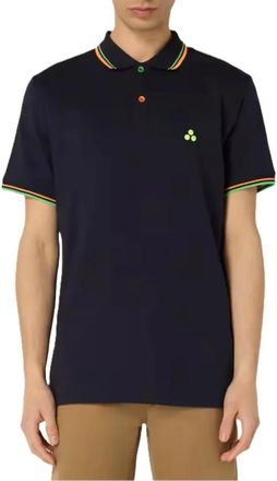 Peuterey Short Sleeve Polo Shirt Medinillastr 04 - Heren - Polos - Blauw - M - Tops
