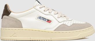 Autry Baskets Homme Medalist Low Leat Suede White Teak
