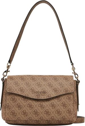 Guess Bolso de hombro con motivo de logo - Bags - Mujer - Marr&oacute;n - ONE SIZE