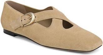 Vince Cici Cross Strap Flat in Wheat at Nordstrom, Size 6.5