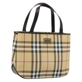 Burberry Pre-owned Handbags, female, Beige, Size: ONE SIZE Pre-owned Vintage Hand Bag