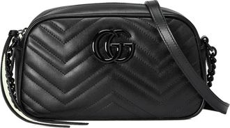 Gucci Marmont Small Camera Bag - female - Gucci - Cross Body Bags - Black - ONE SIZE - Bags