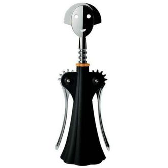 Alessi Anna G. Sacacorchos Ergon&oacute;mico Negro 24,5 Cm