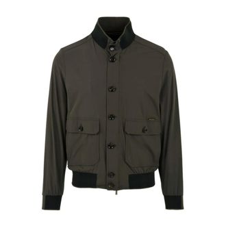 Moorer Bomber Jackets, male, Gray, Size: L Carlos-Kn Jacket