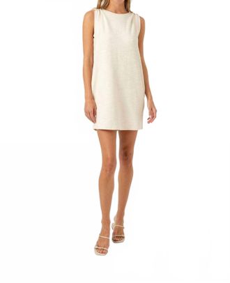 Sundays Valentine Boucl&eacute; Mini Dress In Coconut Milk