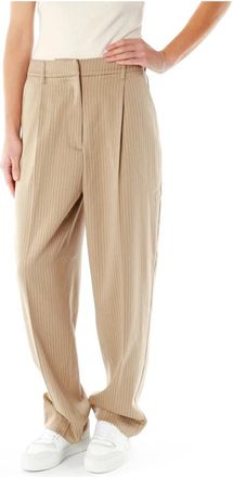 Munthe Wijde Broek - Dames - Wijde Broeken - Beige - M - Broeken