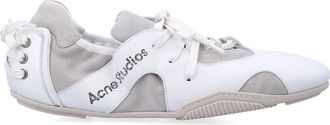Acne Studios Leather Lace-Up Trainers - male - Acne Studios - Sneakers - White - 11 UK - Shoes
