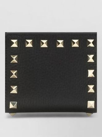 Valentino Garavani lamb ovis aries studded clutch wallet