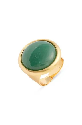 Nest Brushed Ring in Green at Nordstrom