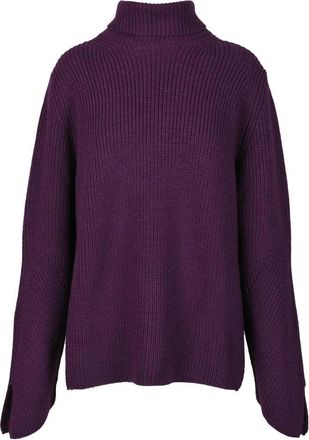 Forte_Forte Wool and Elastane Sweater - Purple