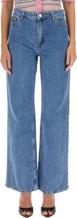 Baum Und Pferdgarten Nini Wijde Jeans - Dames - Jeans - Blauw - Maat: XS Katoen