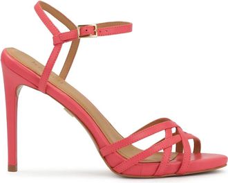Kazar Roze sandalen met hak. Dit product valt klein uit. - Dames - Sandalen met hakken - Roze - 36 EU - Leer - Schoenen