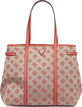 Guess Co Borsa tote in tela con monogramma - Toni neutri