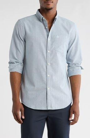 Original Penguin Stripe Button-Down Shirt in Copen Blue at Nordstrom Rack, Size Xx-Large