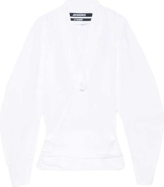 Jacquemus Colombe blouse met V-hals