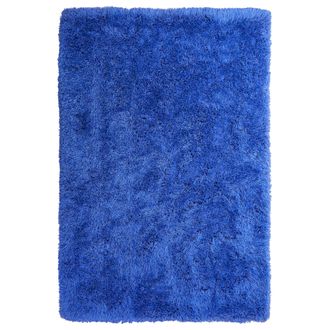 Beliani Beliani - Alfombra Peluda Azul De Pelo Largo 200 X 300 Cm Rectangular Con Mechones De Algod&oacute;n Cide