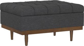 Simpli Home Mariah 34In Contemporary Rectangle Coffee Table Storage Ottoman