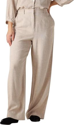 Moss Copenhagen Dames, Broeken, Beige, Maat: S