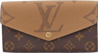 Louis Vuitton Brown Monogram Canvas Monogram Reverse Long Wallet (Bi-Fold) (Pre-Owned)