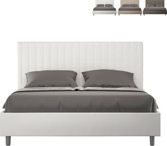 Itamoby Cama Matrimonio 160x190 Contenedor Dise&ntilde;o Moderno Sunny M Color: Blanco - Versi&oacute;n: Modelo Est&aacute;ndar