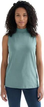 Roaman's Ultimate Sleeveless Mockneck Tee in Cool Sage at Nordstrom, Size 28